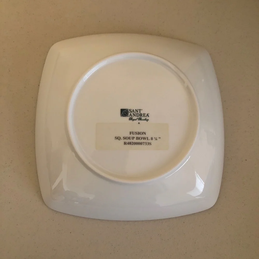 Oneida Sant Andrea Royal Porcelain sq soup 8